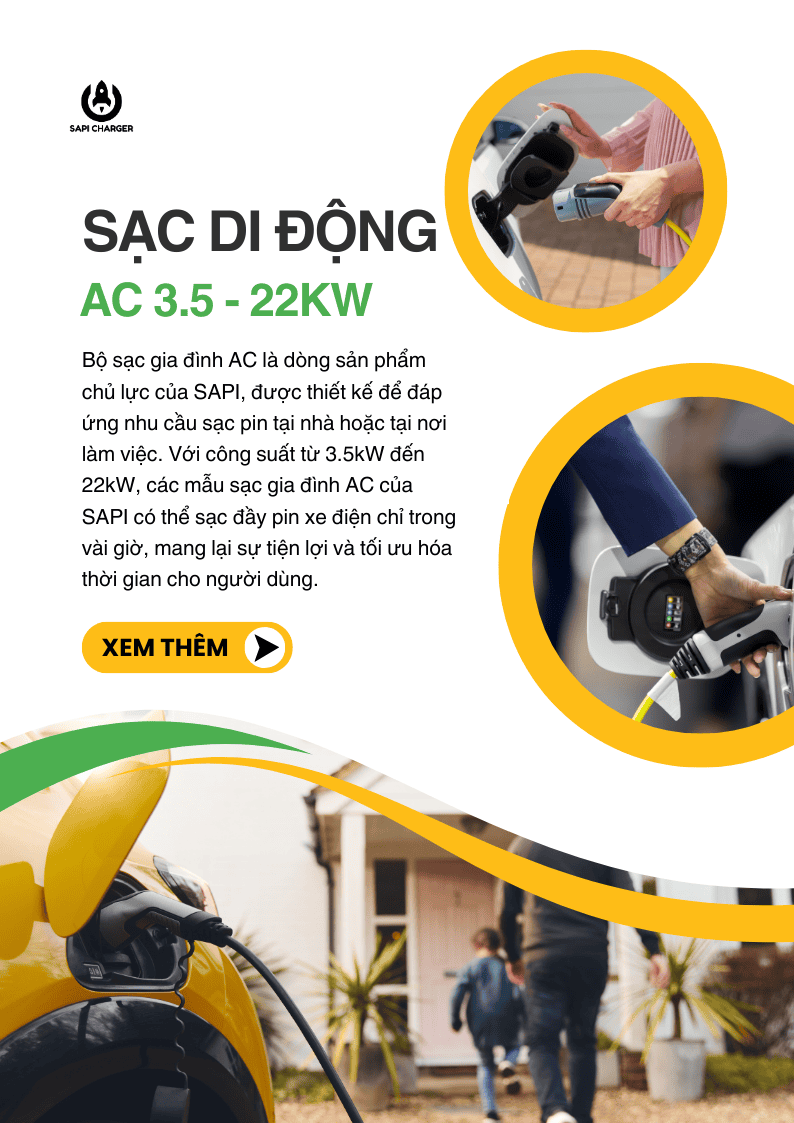 SAPI Sạc AC 3.5 22kw