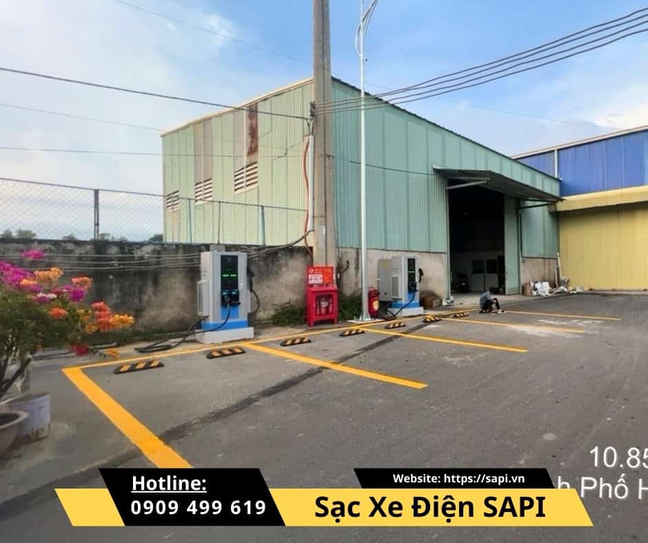 SAPI Trạm Sạc VinFast Bãi đỗ Xe Nguyễn Xiển