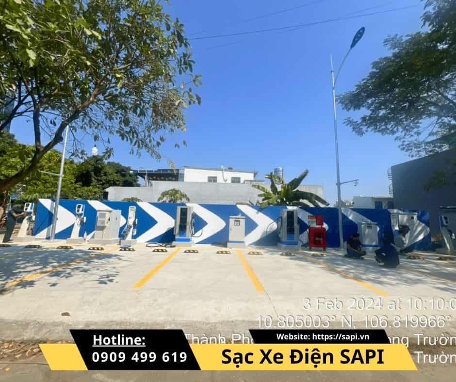 SAPI Trạm Sạc VinFast Bãi đỗ Xe Tư Nhân Long Trường