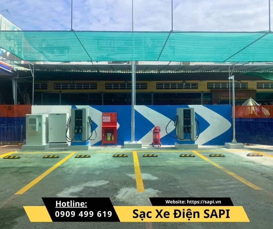 SAPI Trạm Sạc VinFast Cửa Hàng Xăng Dầu Long Trường