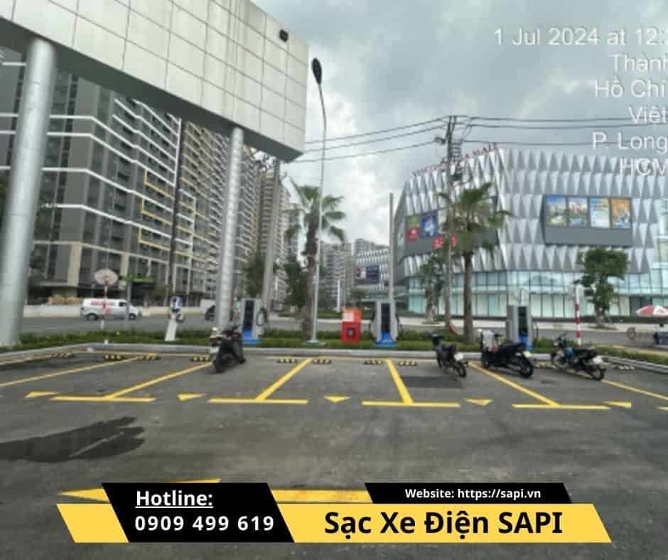 SAPI Trạm Sạc VinFast Vinhomes Grand Park Bãi đỗ Xe Sân Tập Golf