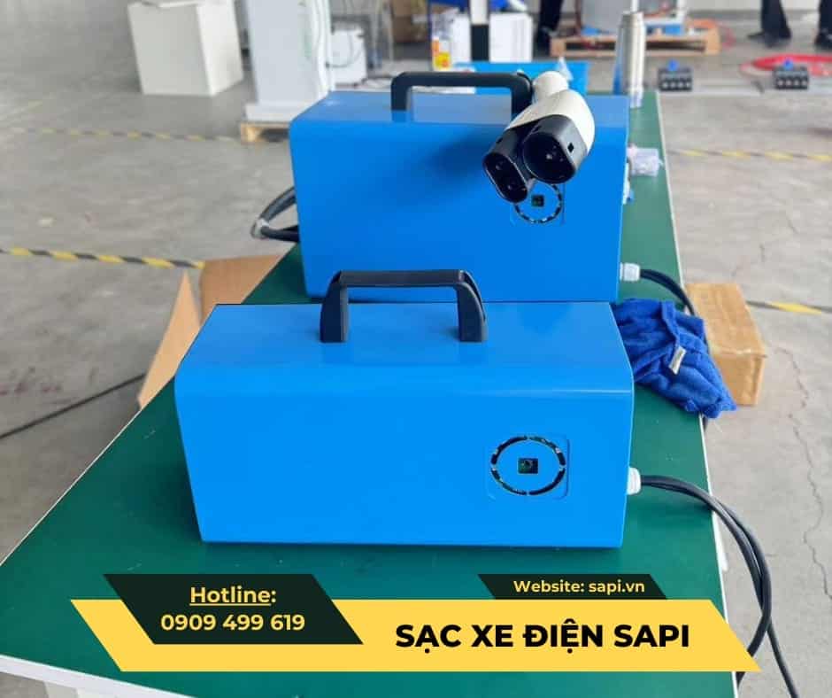 SAPI- Bộ Sạc Tại Nhà DC 3.5kW (1 Pha_220V) phù hợp VF3 và các dòng xe VinFast