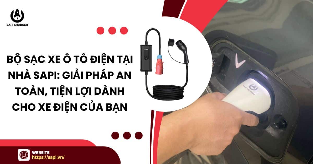 SAPI Bộ Sạc Xe Ô Tô Điện Tại Nhà SAPI