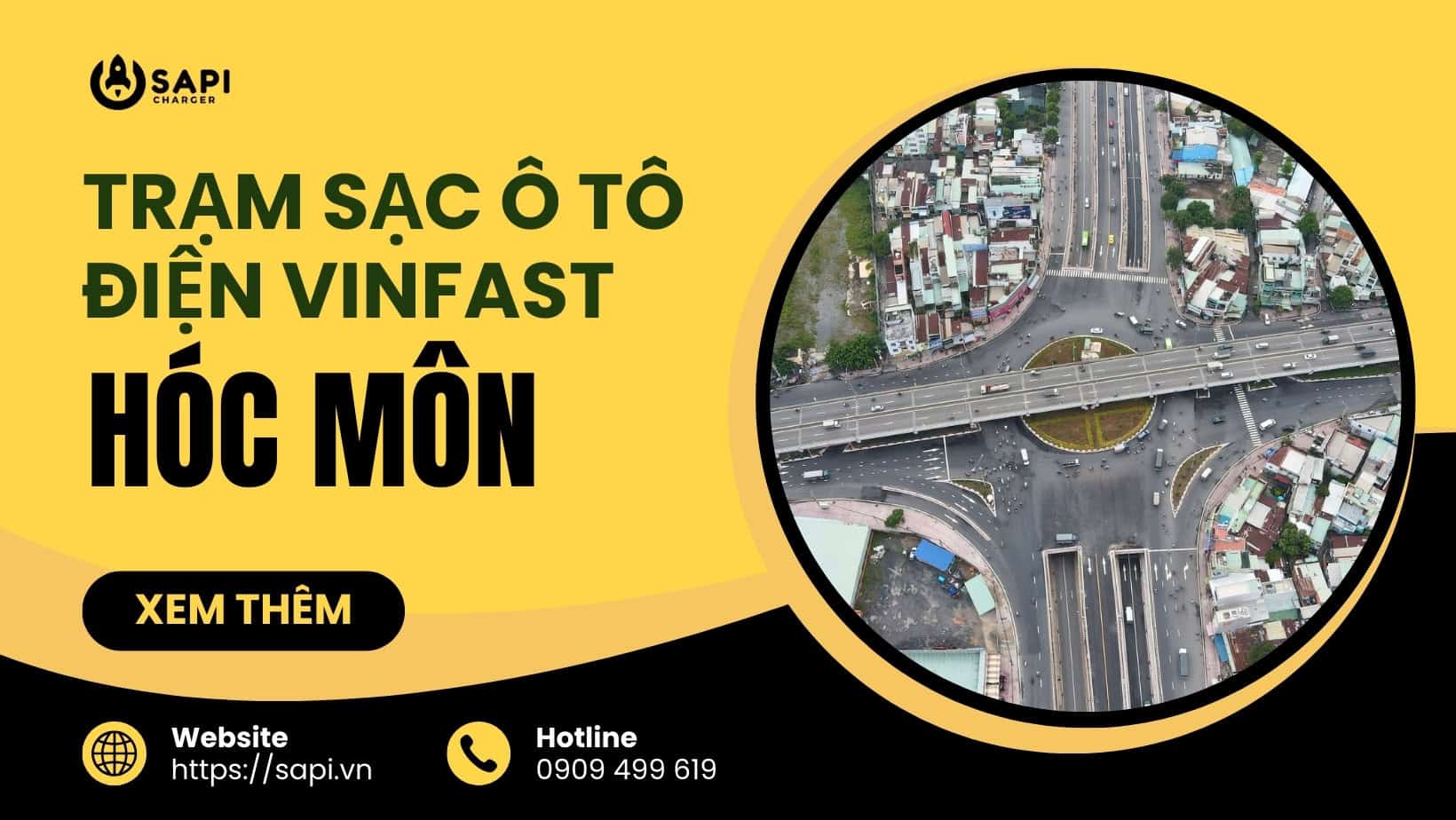 SAPI Trạm Sạc Ô Tô Điện Vinfast Tại Hóc Môn P2