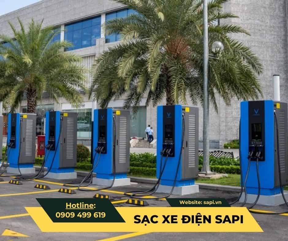 Mô Hình Trạm Sạc Nhượng Quyền Của V Green Từ VinFast